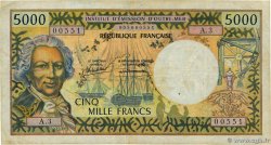 5000 Francs TAHITI  1985 P.28d
