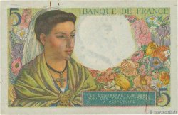 5 Francs BERGER FRANCE  1943 F.05.03 XF