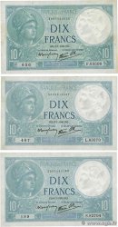 10 Francs MINERVE modifié Lot FRANCE  1941 F.07.27 VF+