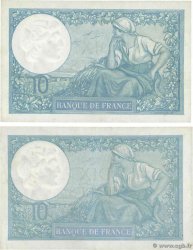 10 Francs MINERVE modifié Lot FRANCE  1939 F.07.07 VF+