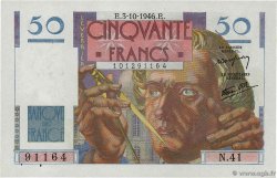 50 Francs LE VERRIER FRANCIA  1946 F.20.06