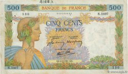 500 Francs LA PAIX FRANKREICH  1941 F.32.14 S