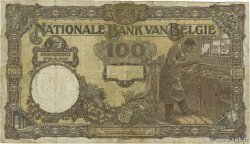 100 Francs BÉLGICA  1921 P.095 BC