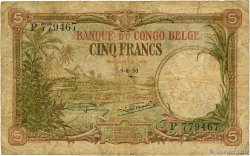 5 Francs CONGO BELGE  1930 P.08e