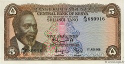 5 Shillings KENYA  1968 P.01c