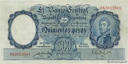 500 Pesos ARGENTINA  1944 P.268b MBC+