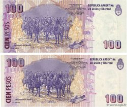 100 Pesos Lot ARGENTINA  2003 P.357 UNC
