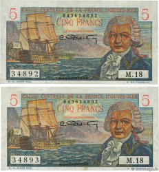 5 Francs Bougainville Consécutifs AFRIQUE ÉQUATORIALE FRANÇAISE  1946 P.20B SPL+