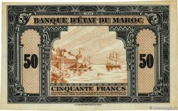 50 Francs Épreuve MOROCCO  1943 P.26p XF+