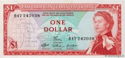 1 Dollar CARAÏBES  1965 P.13d