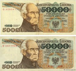50000 Zlotych Lot POLOGNE  1989 P.153a pr.TTB