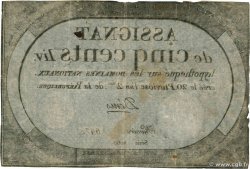 500 Livres  FRANCIA  1794 Ass.47a q.BB