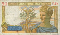 50 Francs CÉRÈS modifié FRANCIA  1939 F.18.27 q.MB
