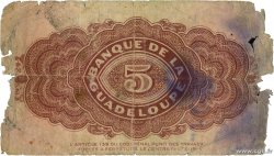 5 Francs GUADELOUPE  1942 P.21b MC