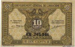 10 Cents INDOCHINA  1942 P.089a