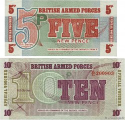 5 et 10  New Pence Lot ANGLETERRE  1972 P.M047 et P.M048 