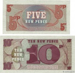 5 et 10  New Pence Lot ANGLETERRE  1972 P.M047 et P.M048  pr.NEUF