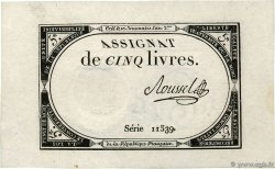 5 Livres FRANCE  1793 Ass.46a pr.NEUF