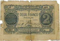 2 Francs Société Générale FRANCE régionalisme et divers  1871 JER.75.02B pr.B