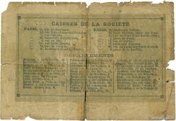 2 Francs Société Générale FRANCE régionalisme et divers  1871 JER.75.02B pr.B