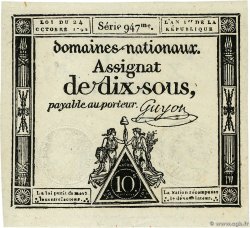 10 Sous FRANCE  1792 Ass.34a SPL