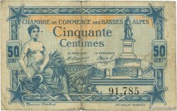 50 Centimes FRANCE régionalisme et divers Basses-Alpes 1917 JP.020.01 TB