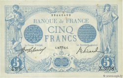 5 Francs BLEU FRANCIA  1914 F.02.22 q.SPL