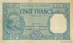 20 Francs BAYARD FRANKREICH  1916 F.11.01 SS