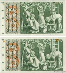 50 Francs Consécutifs SUISSE  1967 P.48g SPL+