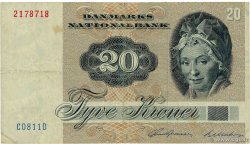 20 Kroner DANEMARK  1979 P.049a TB