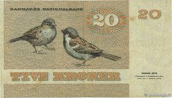 20 Kroner DANEMARK  1979 P.049a TB