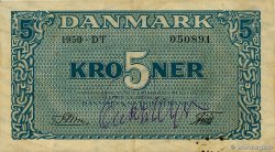 5 Kroner DENMARK  1950 P.035g VF