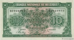 10 Francs - 2 Belgas BELGIQUE  1943 P.122 NEUF