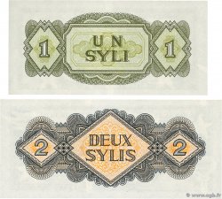 1 Syli et 2 Sylis Lot GUINÉE  1981 P.20 et 21 NEUF