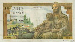 1000 Francs DÉESSE DÉMÉTER FRANCIA  1943 F.40.15 BB