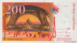 200 Francs EIFFEL FRANCE  1996 F.75.02 XF