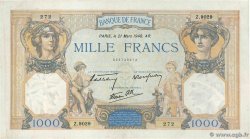 1000 Francs CÉRÈS ET MERCURE type modifié FRANCE  1940 F.38.44