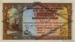 50 Livres LIBANO  1939 P.030b EBC