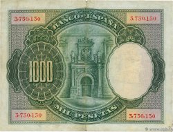 1000 Pesetas ESPAGNE  1925 P.070c TTB