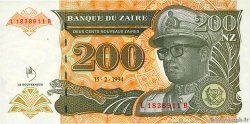 200 Nouveaux Zaïres ZAIRE  1994 P.61a UNC