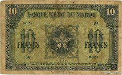 10 Francs MAROC  1943 P.25 B
