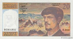20 Francs DEBUSSY FRANCE  1984 F.66.05 SUP