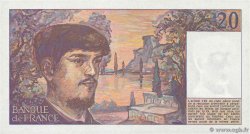 20 Francs DEBUSSY FRANCE  1984 F.66.05 SUP
