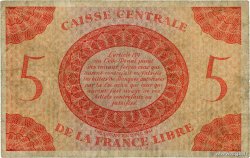5 Francs Marianne CCFL AFRIQUE ÉQUATORIALE FRANÇAISE Brazzaville 1944 A.118b B