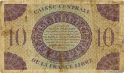 10 Francs Marianne CCFL AFRIQUE ÉQUATORIALE FRANÇAISE Brazzaville 1943 A.119a B+