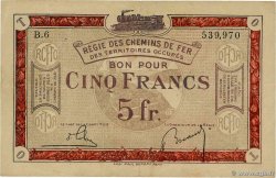 5 Francs Fauté FRANCE Regionalismus und verschiedenen  1918 JP.135.06 SS