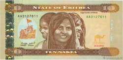 10 Nakfa ERITREA  2012 P.11 UNC
