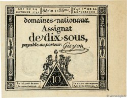 10 Sous FRANCE  1792 Ass.34a