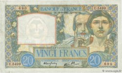 20 Francs TRAVAIL ET SCIENCE FRANCE  1941 F.12.17