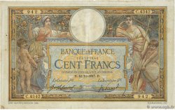 100 Francs LUC OLIVIER MERSON sans LOM FRANKREICH  1917 F.23.09